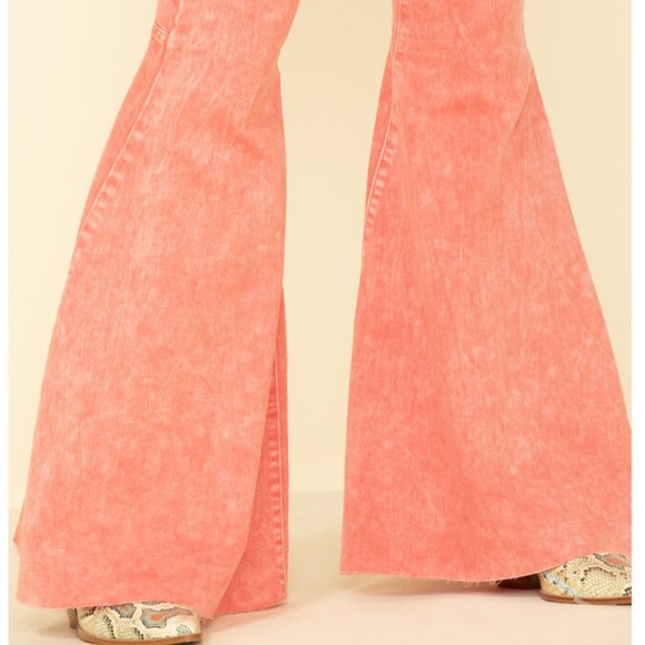 NWT Free People Float On Flare Washed Pink Jean 26 - Picture 5 of 7